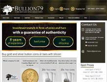 Tablet Screenshot of bullion79.com